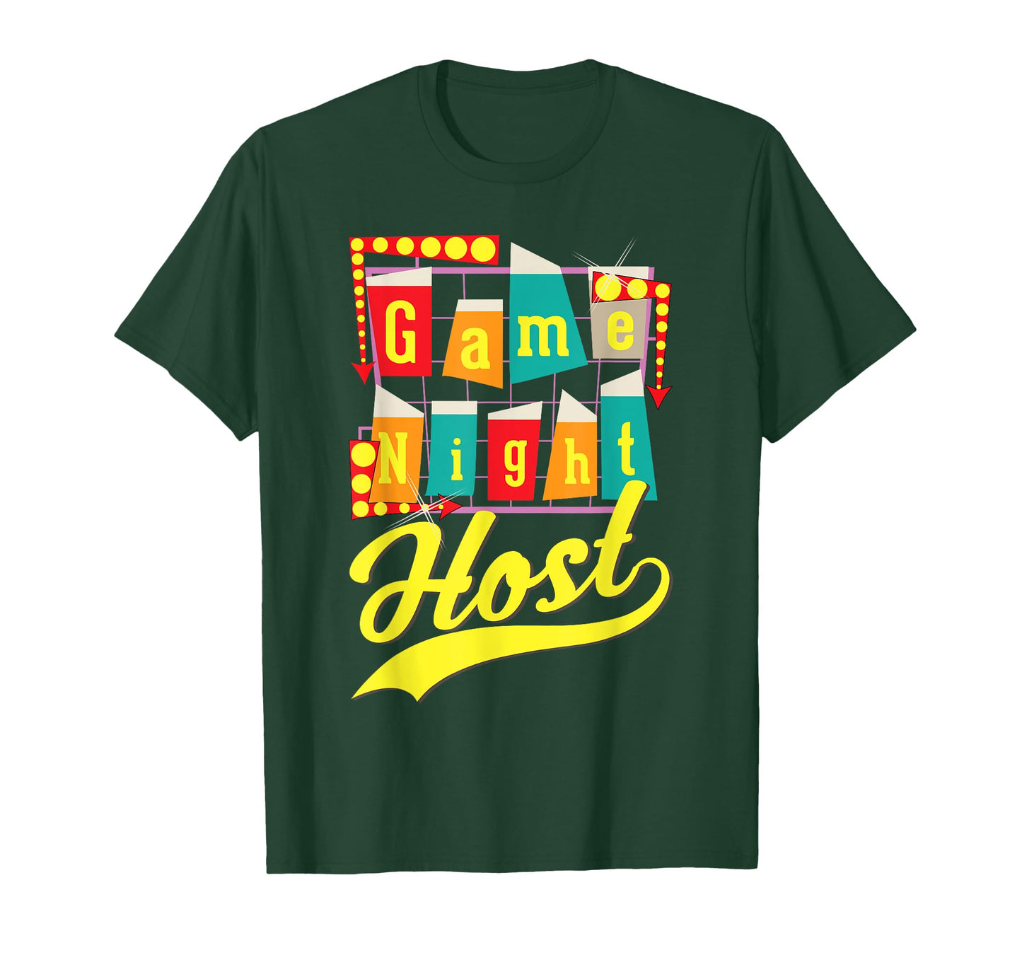 Game Night Host Family Board Game Trivia Night T-Shirt