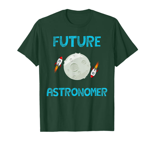 Future Astronomer Children's Star Galaxy Moon Rocket Ship T-Shirt