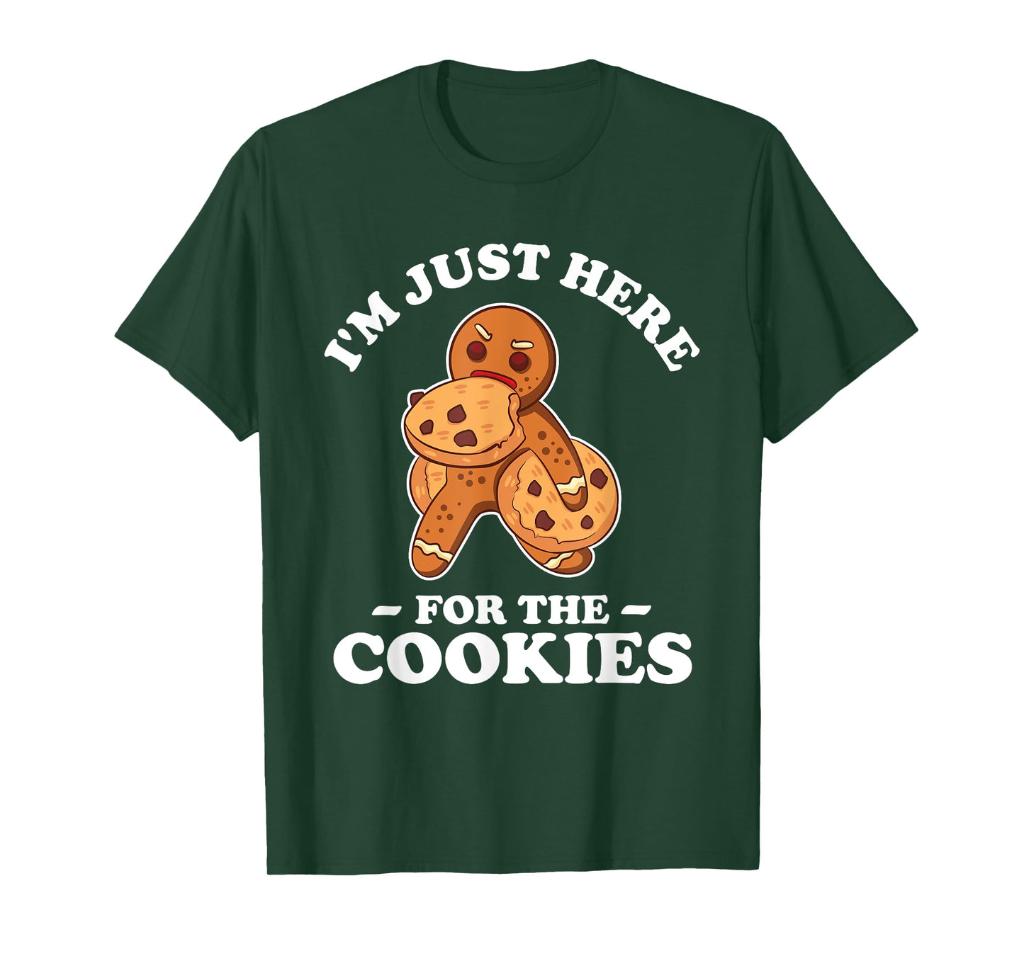 I'm Just Here For The Cookies T Shirt Christmas Baking Gift T-Shirt