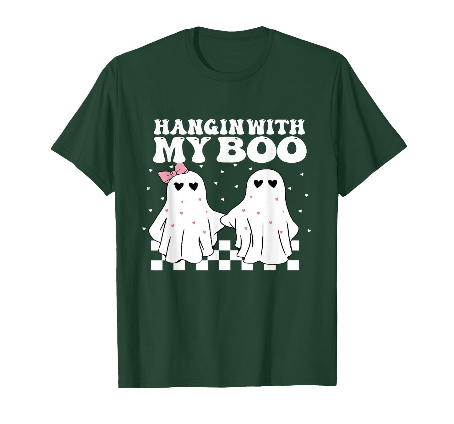 Hangin' With my Boo Couples Halloween Adult Costume His her T-Shirt