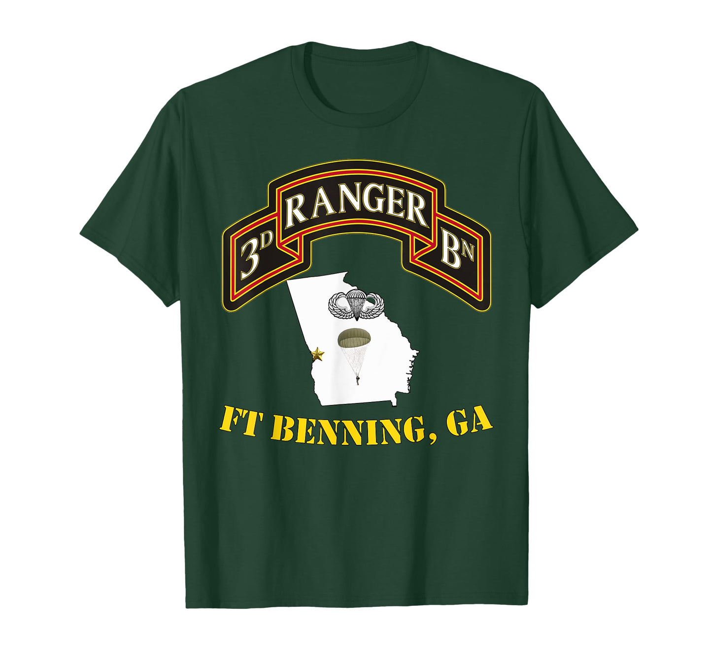 75th Rangers - Ft Benning 3rd Bn Ranger Unit Vets T-shirt T-Shirt