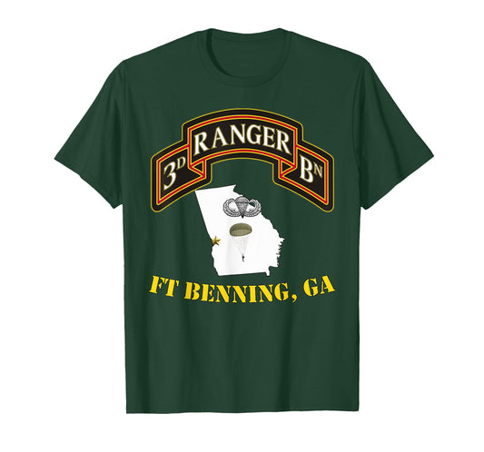 75th Rangers - Ft Benning 3rd Bn Ranger Unit Vets T-shirt T-Shirt