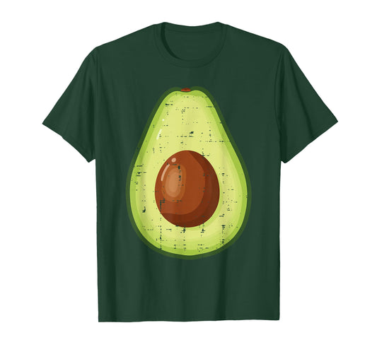Halloween Avocado Food Fruit Costume Vegan Men Women Kids T-Shirt