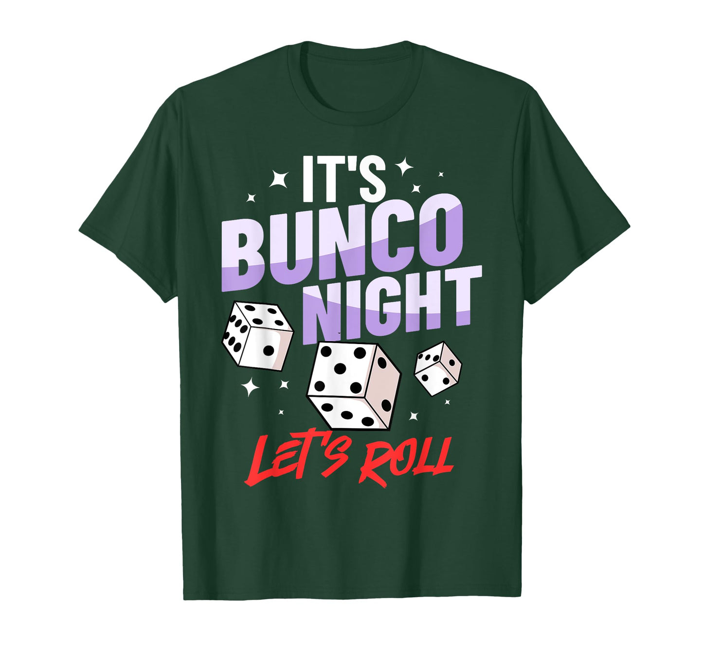 Bunco Dice Game Rules Night Party T-Shirt