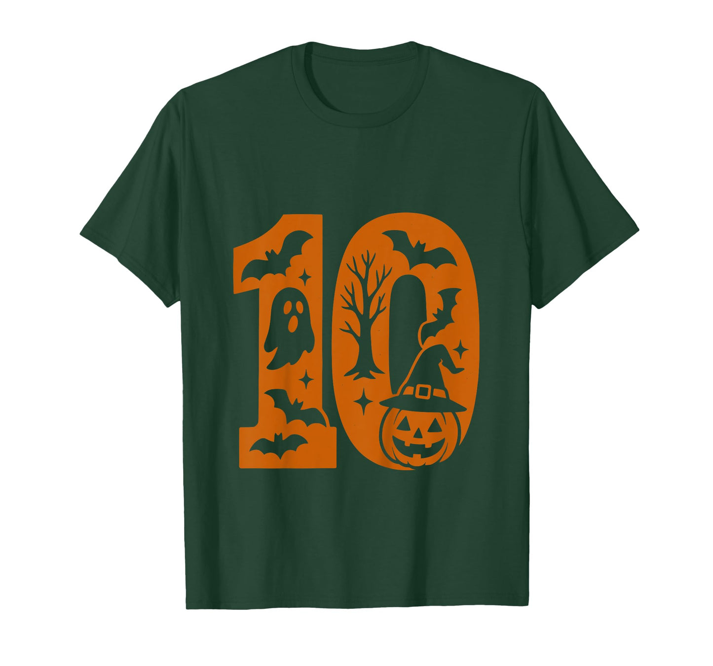 10th Birthday Spooky Halloween 10 Year Old T-Shirt