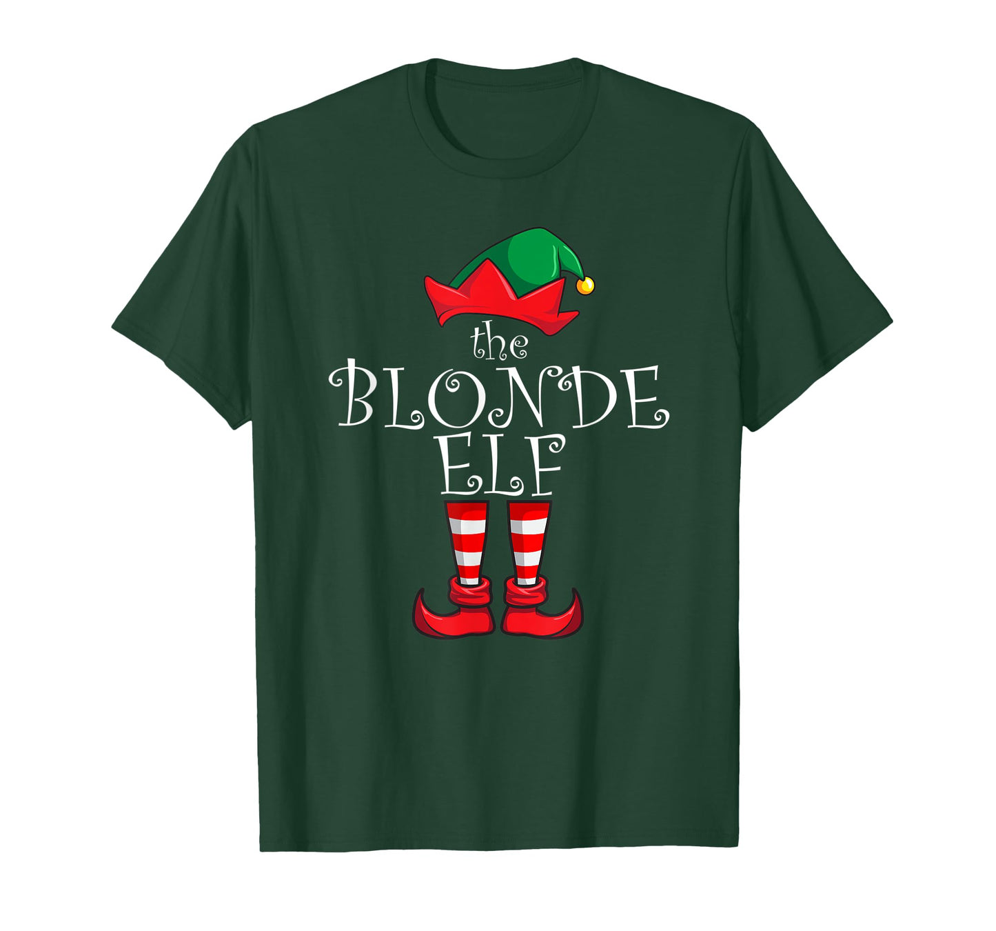 Blonde Elf Matching Family Christmas Party Pajama Blonde Elf T-Shirt