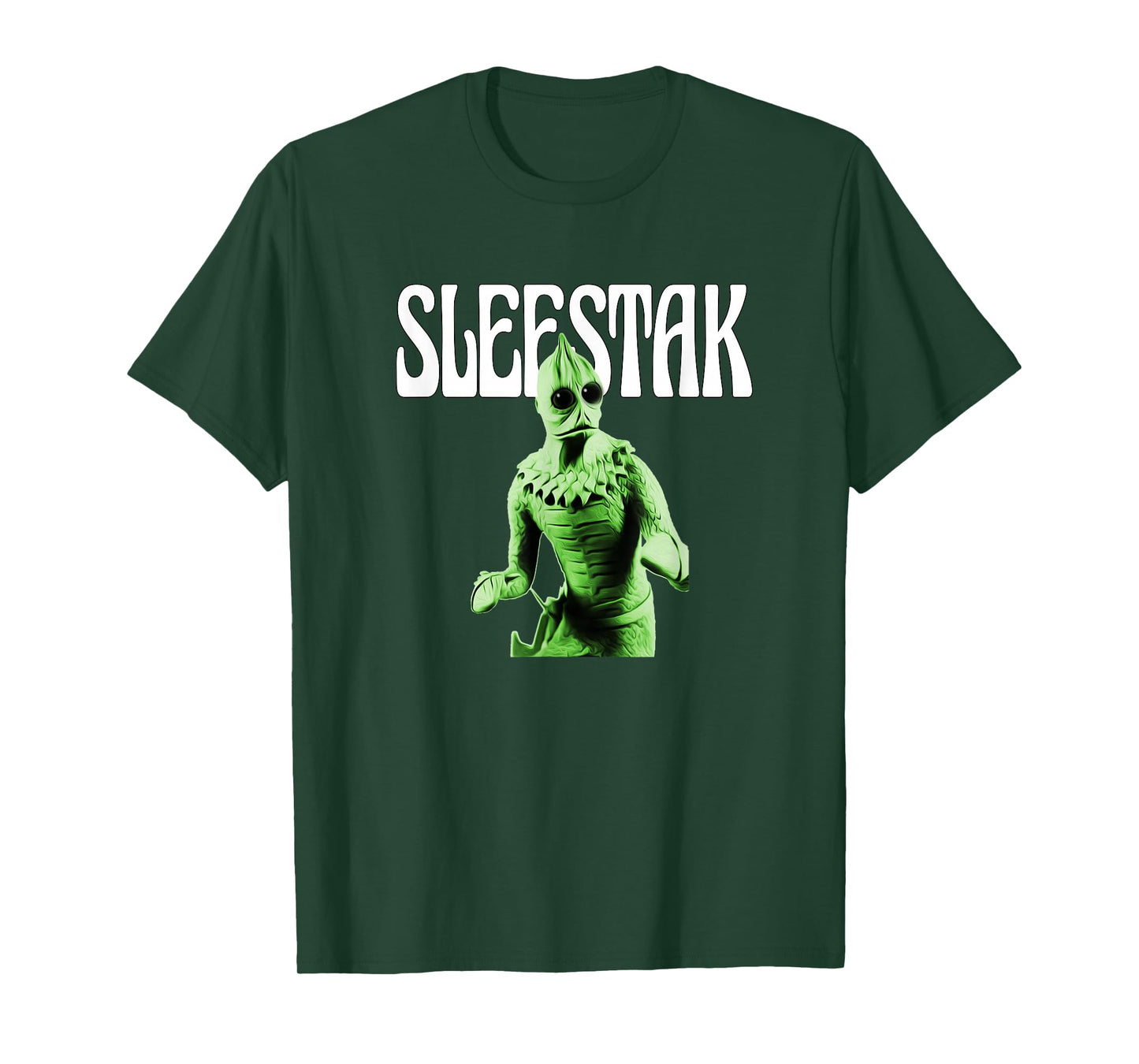 Retro Sleestak reptilian alien graphic T-Shirt
