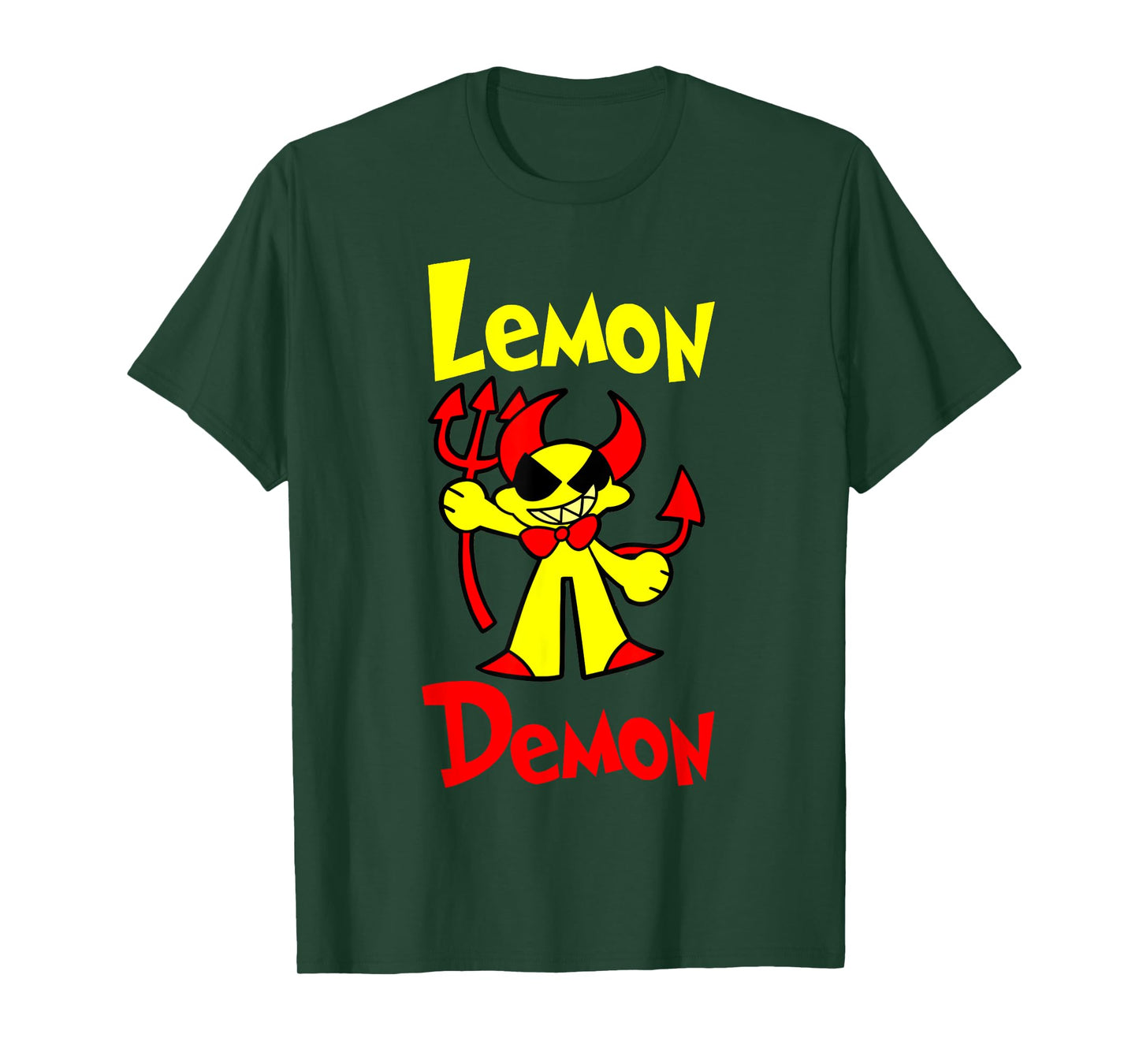 Sassy Clothings and Co Lemon Demon Fruits Funny Unisex Anime Gaming T-Shirt - Black, Small, Short Sleeve