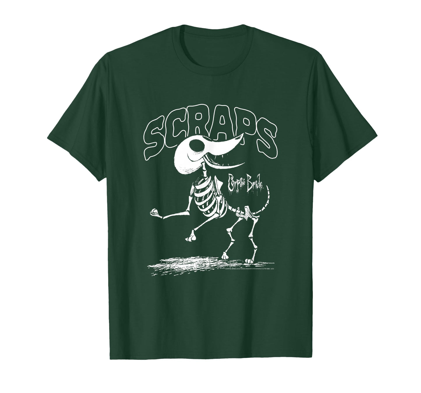 Corpse Bride Scraps Skeleton Dog Movie T-Shirt