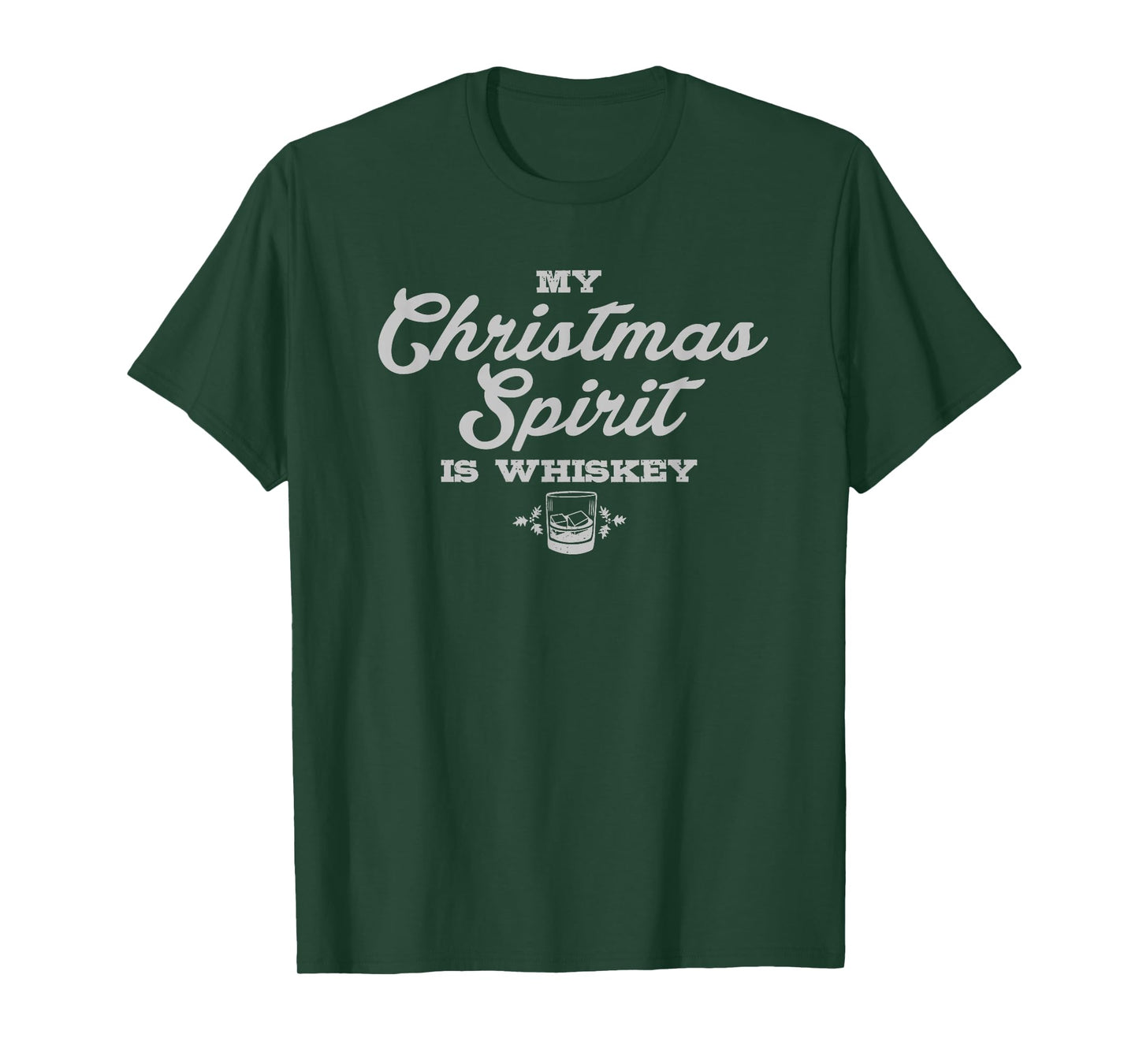 Funny Christmas Drinking Shirt Whiskey Liquor Drinker Saying T-Shirt