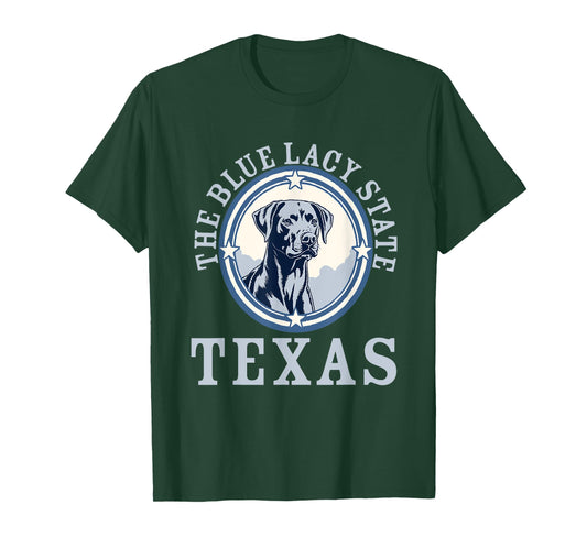 Texas Pride State Dog Blue Lacy Hunting Dog Love T-Shirt for Men Women