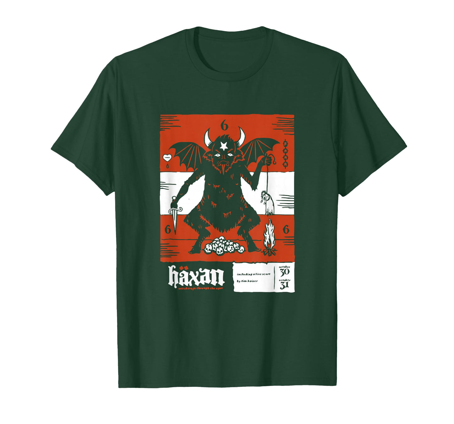 Häxan (1922) Movie Poster Devil Satan Sabbath Silent Film T-Shirt
