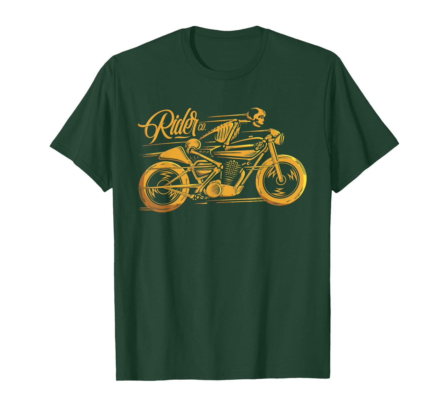 Cafe Racer Tshirt - Ghost Classic Rider - Vintage Motorcycle T-Shirt