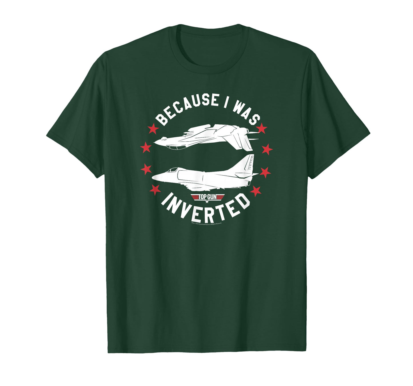 Top Gun Inverted Fighter Pilot Action Movie T-Shirt