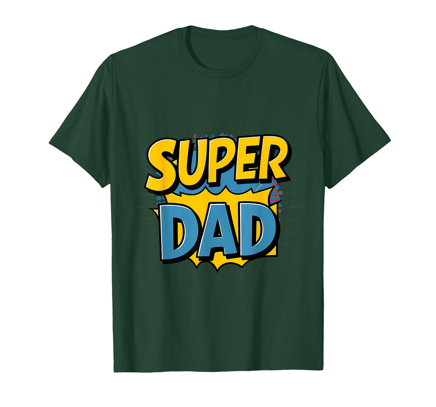 Superdad Funny Superhero Dad Design Costume for Father's Day T-Shirt