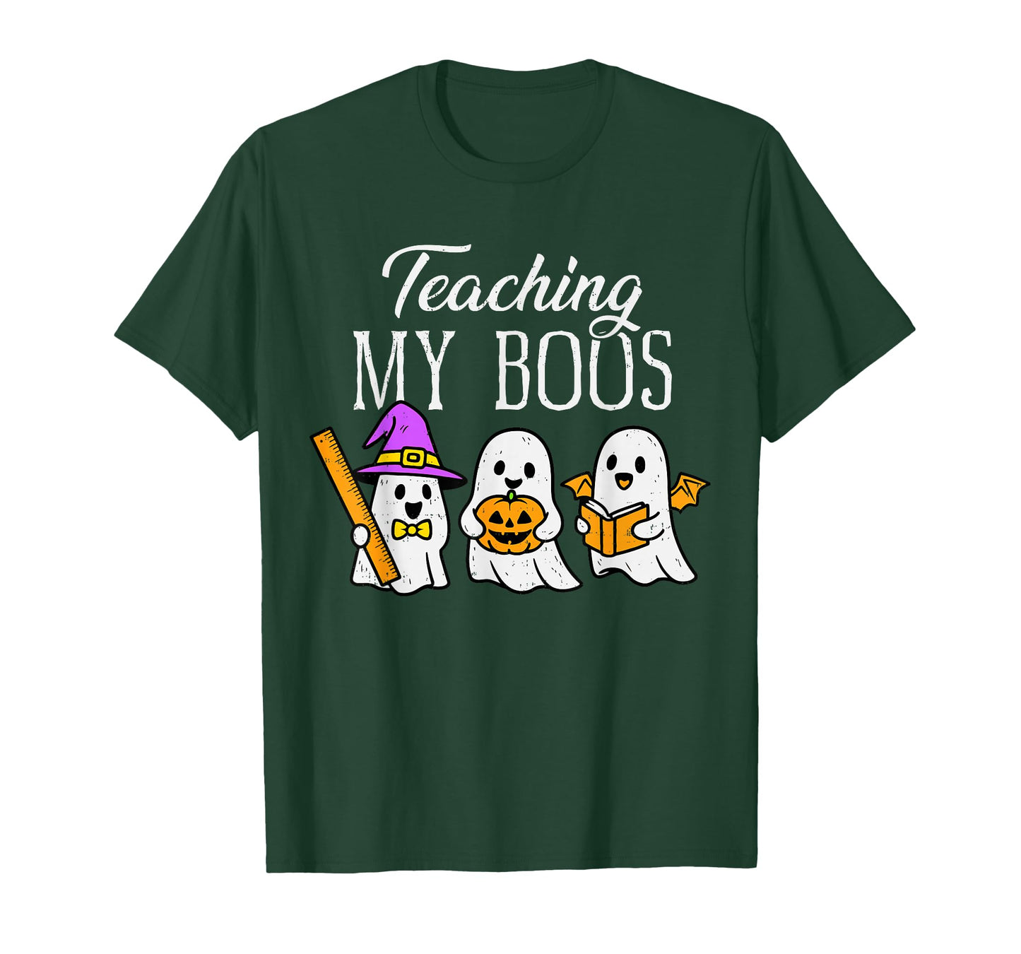 Teaching My Boos Ghost Teacher Halloween Spooky Educator T-Shirt