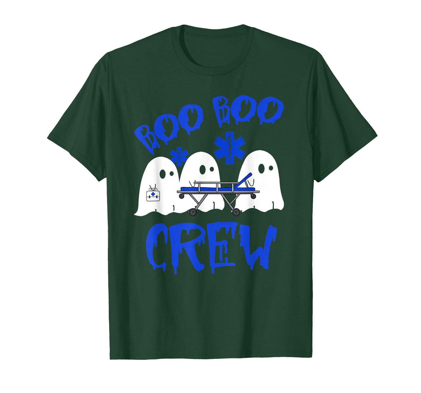 Boo Boo Crew Funny Ghost EMS EMT Paramedic Nurse Halloween T-Shirt