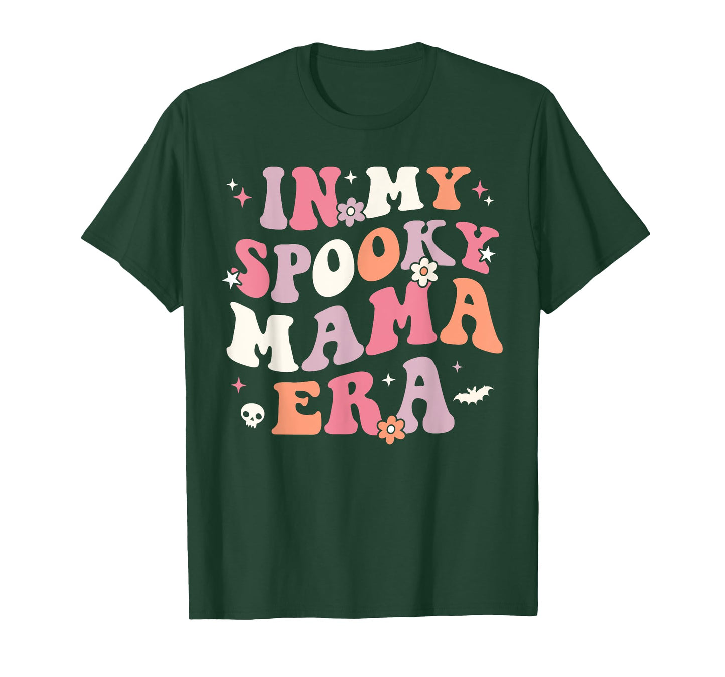 In My Spooky Mama Era Retro Halloween Witchy One Spooky Mom T-Shirt