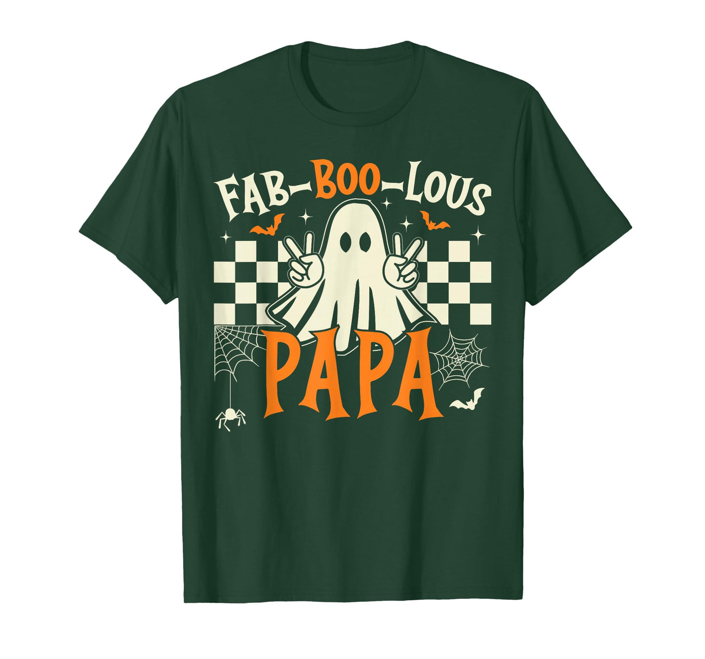 Fab Boo Lous Papa Retro Ghost Spooky Papa Halloween Costume T-Shirt