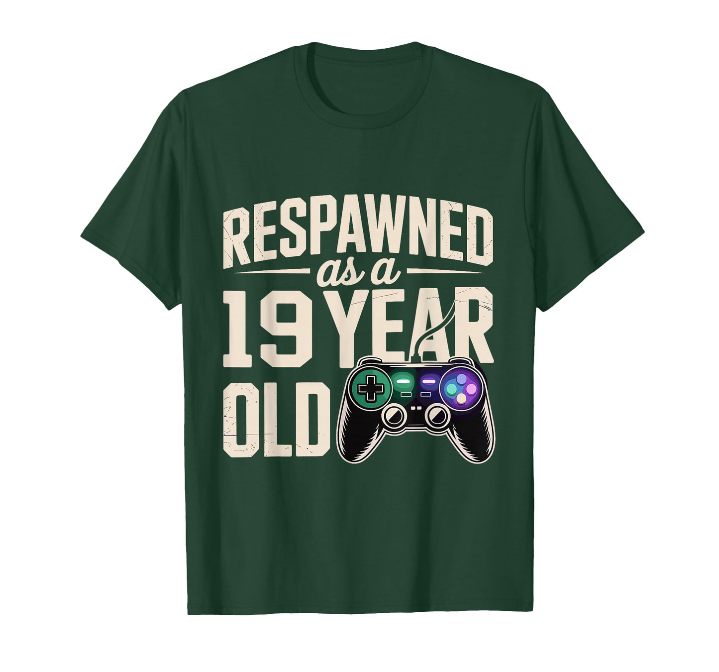 Boys 19th Birthday Shirt Boy 19 Year Old Birthday Gamer T-Shirt