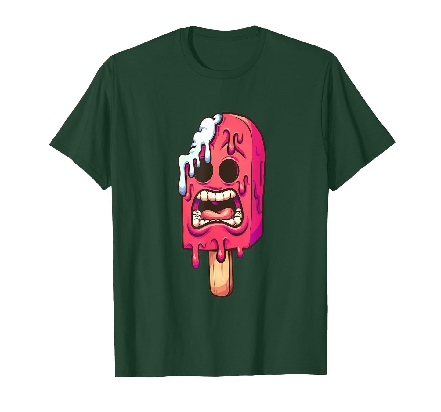 Melting zombie ice popsicle Halloween costume Gifts T-shirt