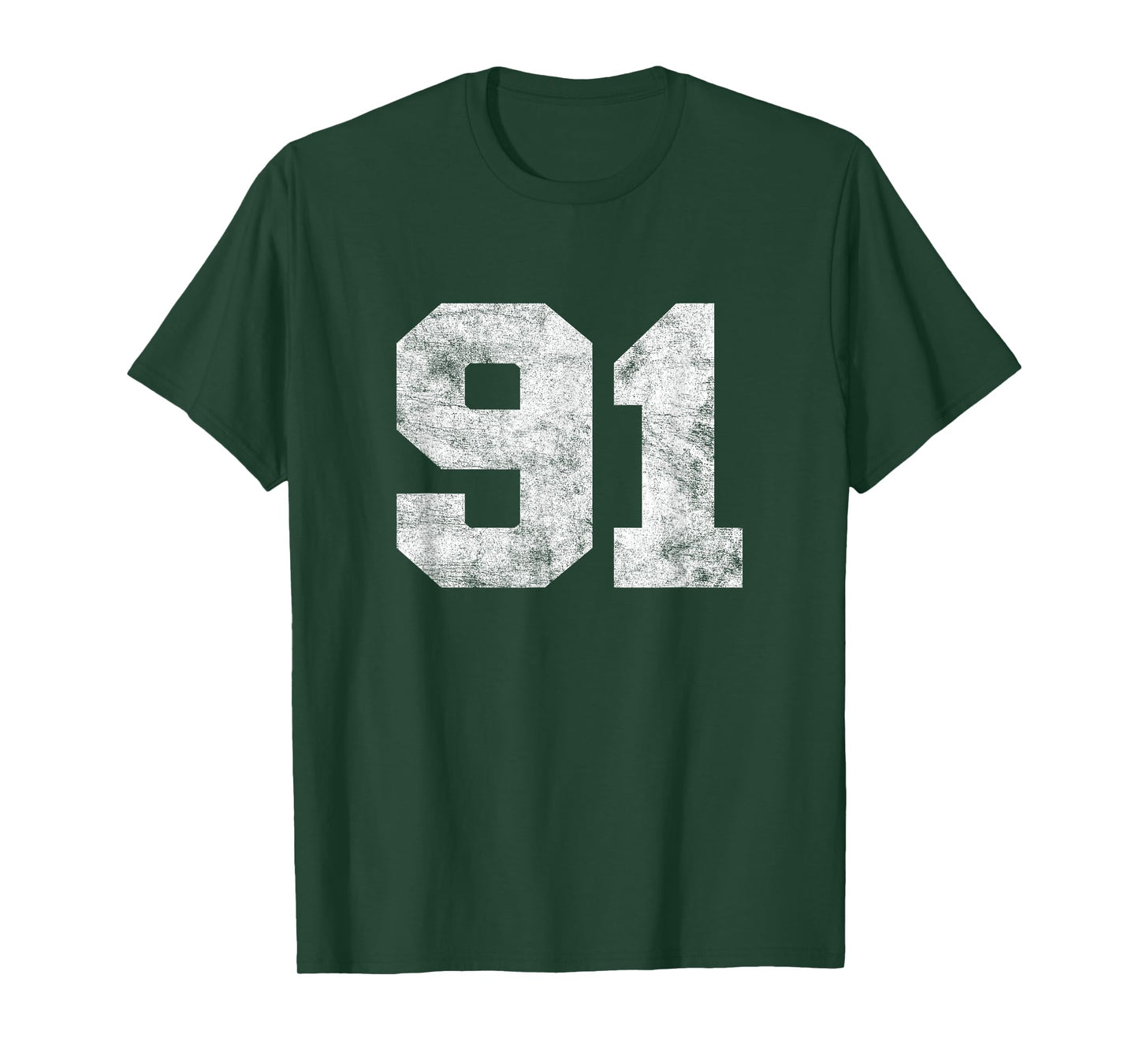 Vintage Lucky Number 91 Birthday Sports Player Team Athlete T-Shirt