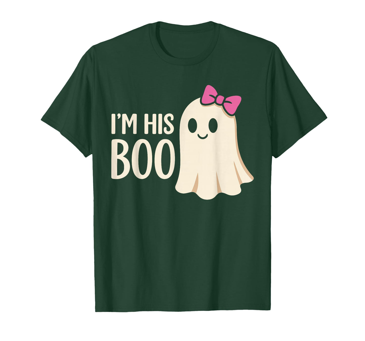 Halloween His and Hers Matching Outfits, Ghost I'm His Boo T-Shirt