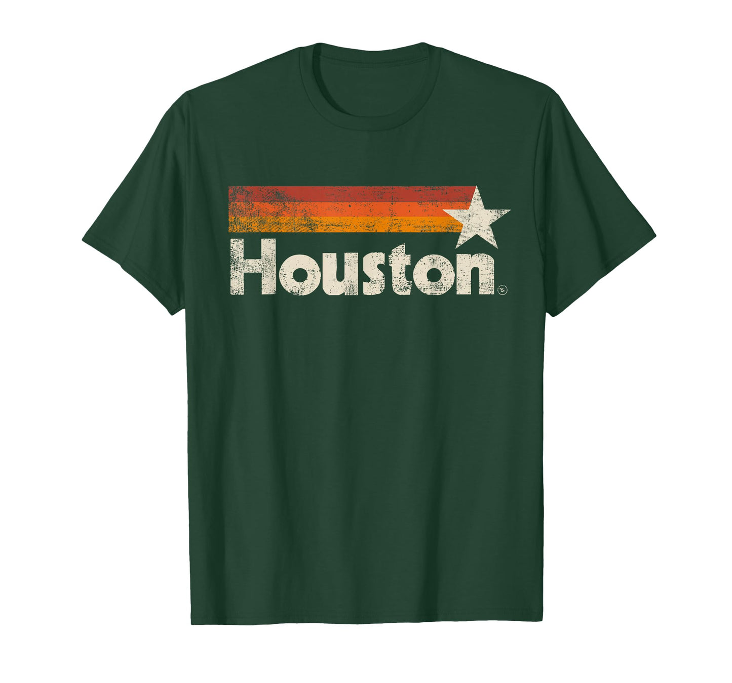 Houston Texas Vintage Houston Stripes Strong Old 70s 80s 90s T-Shirt