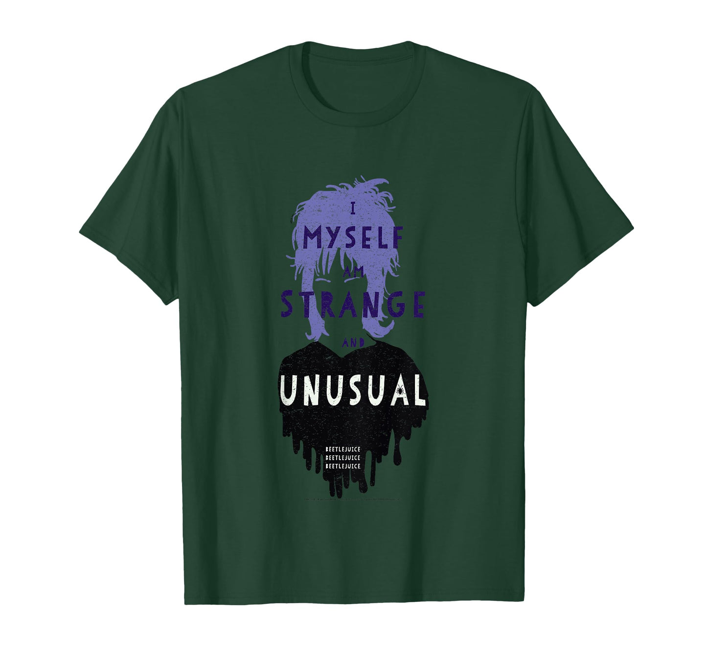 Kids Beetlejuice Lydia Strange And Unusual Text Poster T-Shirt