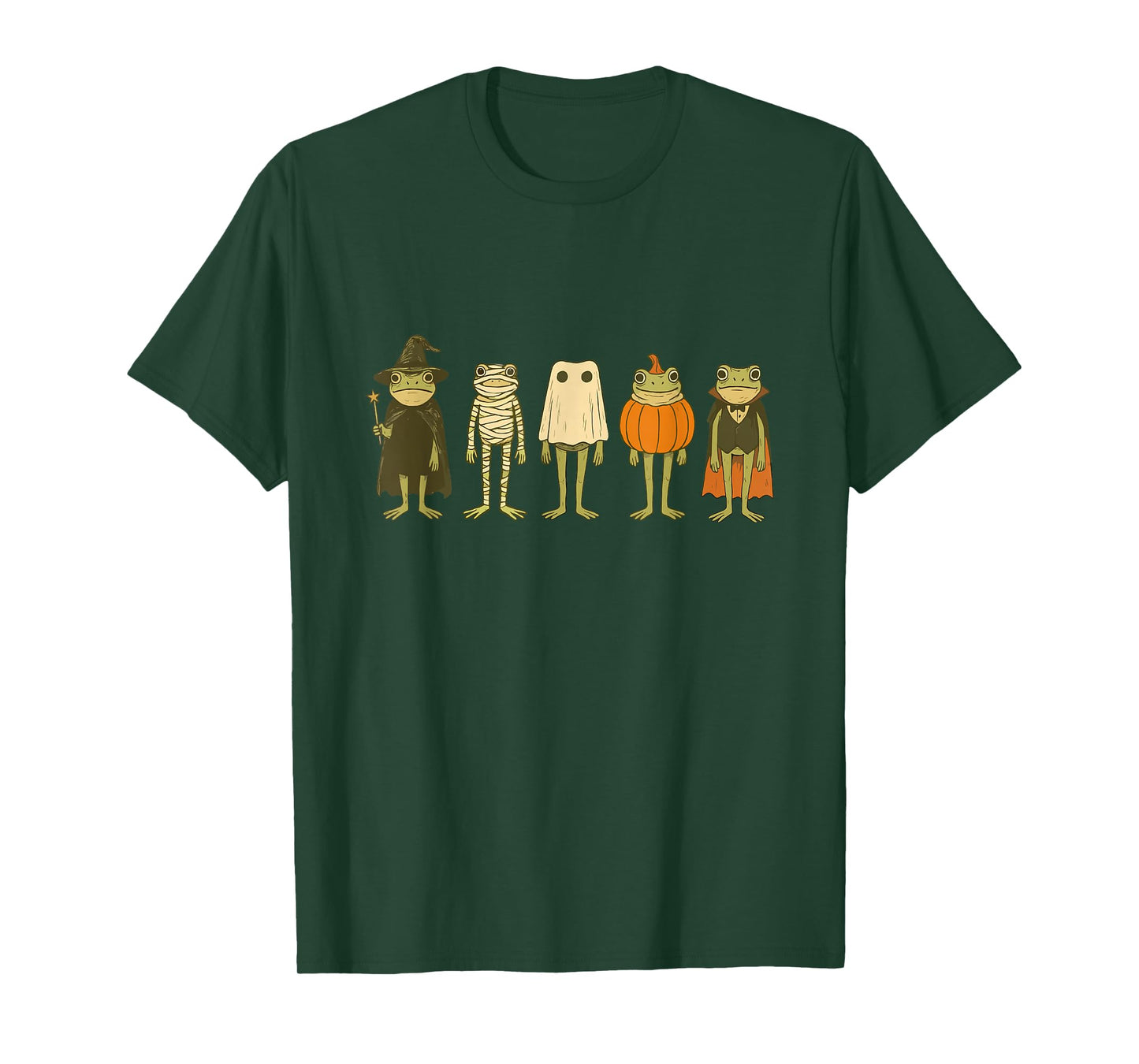 Cute Spooky Frog Halloween Frog Wizard Frog Witch Frog Meme T-Shirt