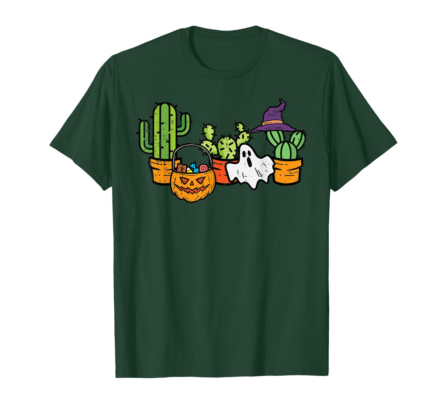 Halloween Cactus Succulent Plant Costume Men Women Kids Girl T-Shirt