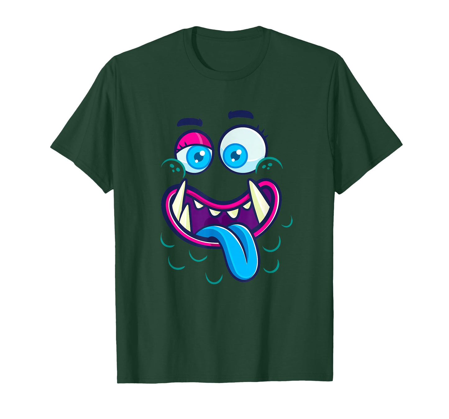 Cute Monster Face Halloween Group Costume T-Shirt