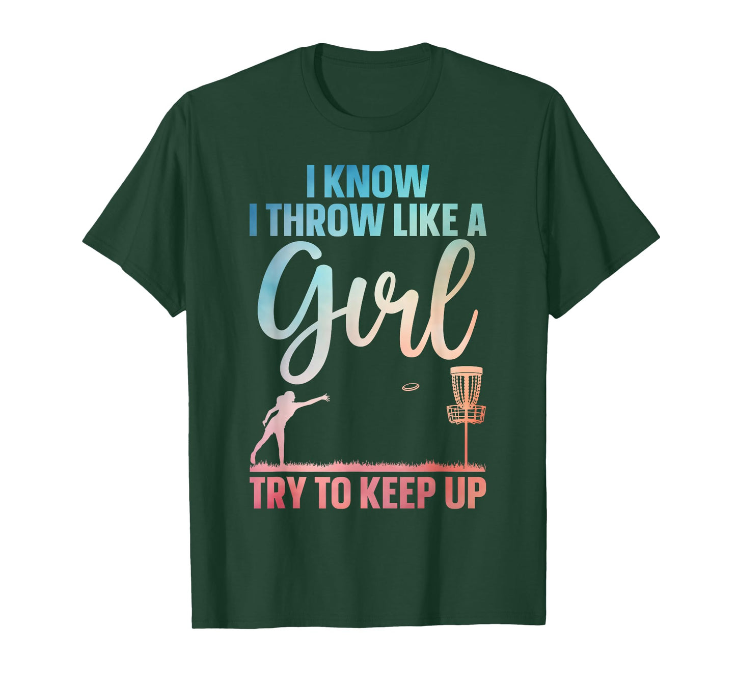 Funny Disc Golf Design For Girl Women Disc Golf Lover T-Shirt