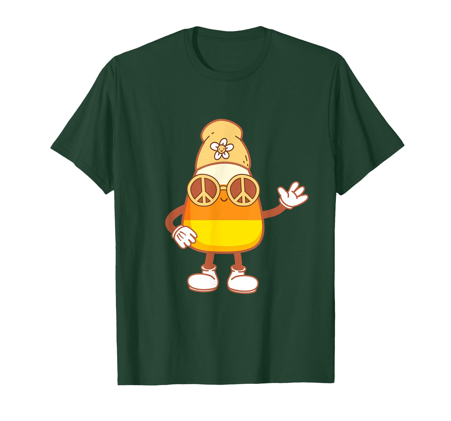 Halloween Candy Corn Squad Team Retro Groovy Candy Corn T-Shirt