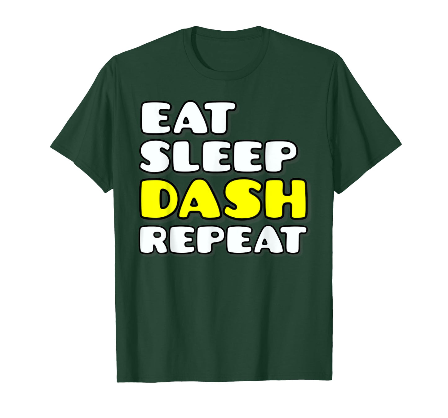 Eat Sleep Dash Repeat Video Game Geometry Video Gamer T-Shirt