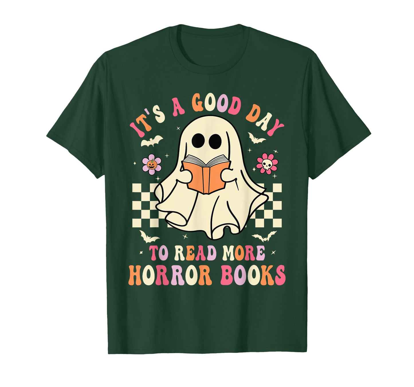 It's A Good Day To Read More Horror Books Funny Halloween T-Shirt