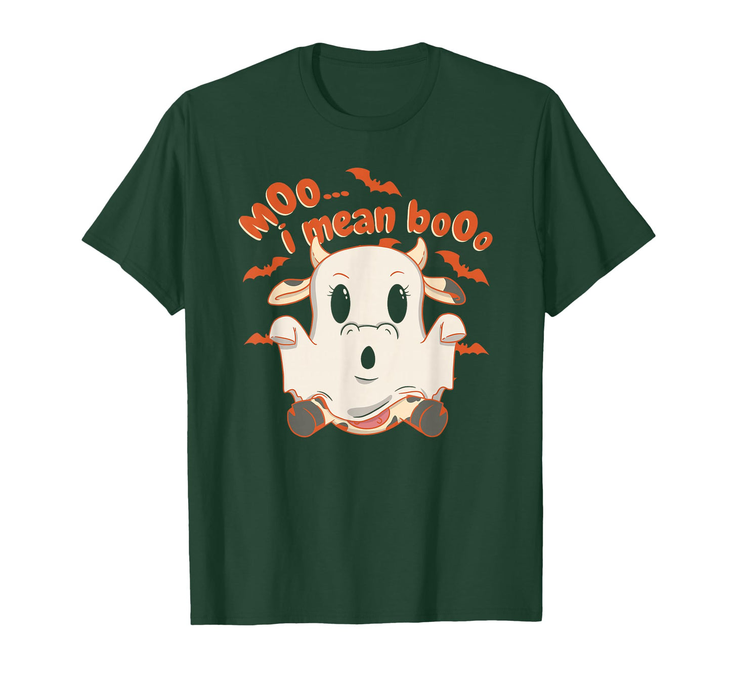 Halloween Moo Cow Dressed as a Ghost T-Shirt