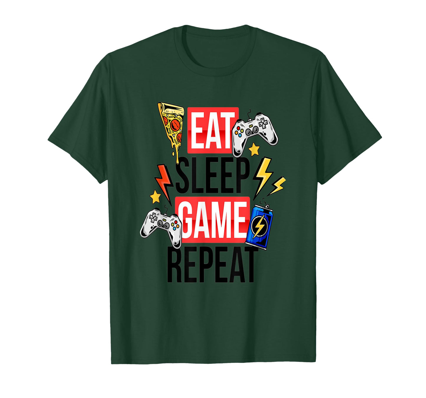 Funny Eat Sleep Game Repeat TShirt for Video Games Lovers T-Shirt
