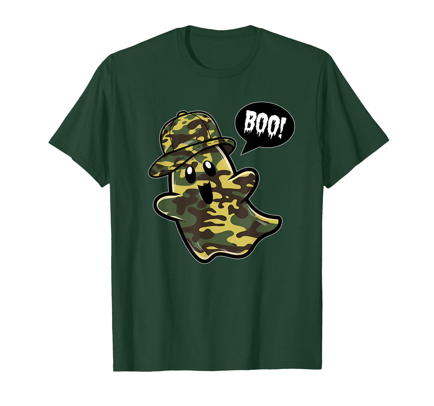 Funny Hello Hunting Season Halloween Camouflage Camo Ghost T-Shirt