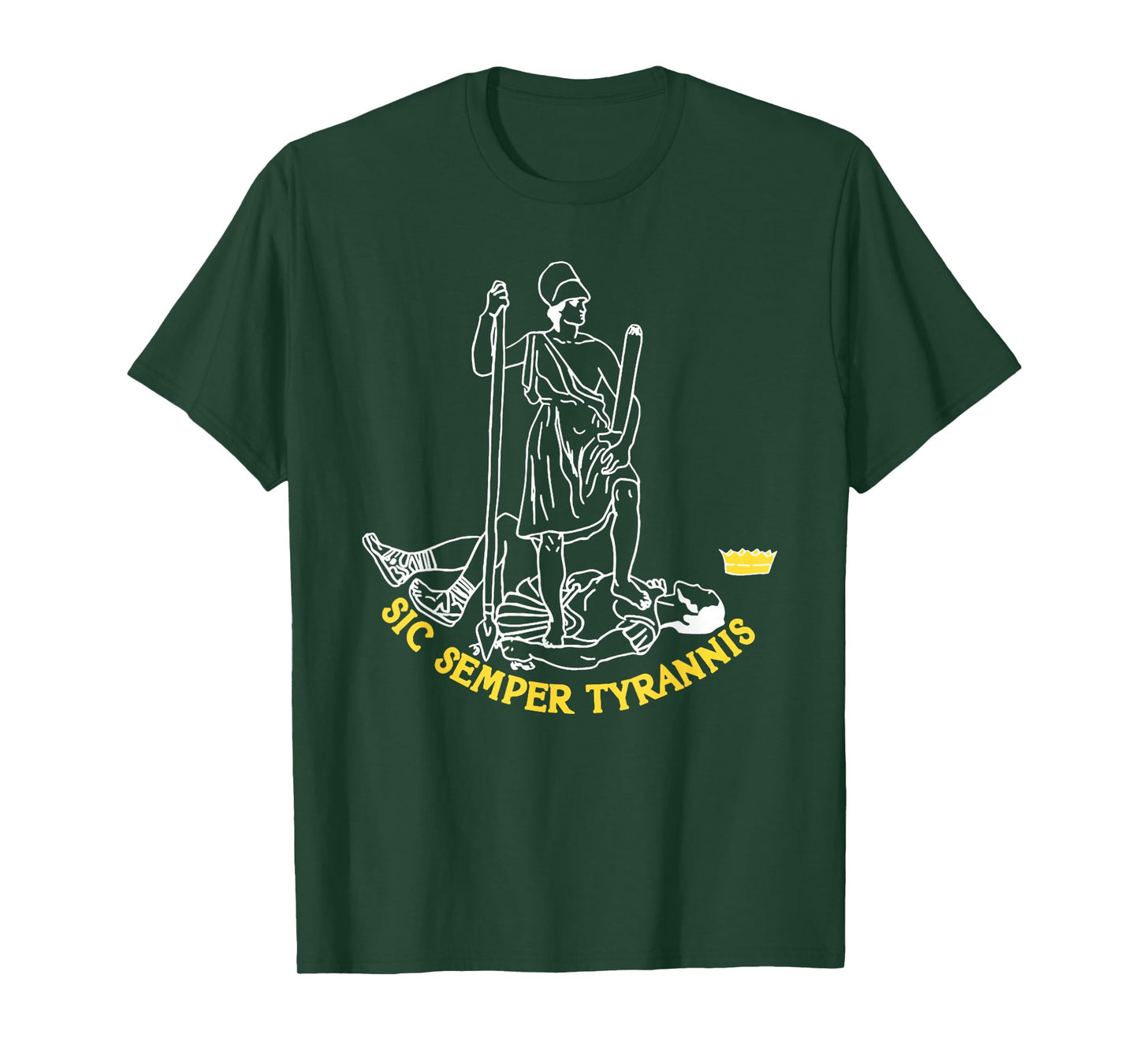 Sic Semper Tyrannis from the Virginia Flag T-Shirt