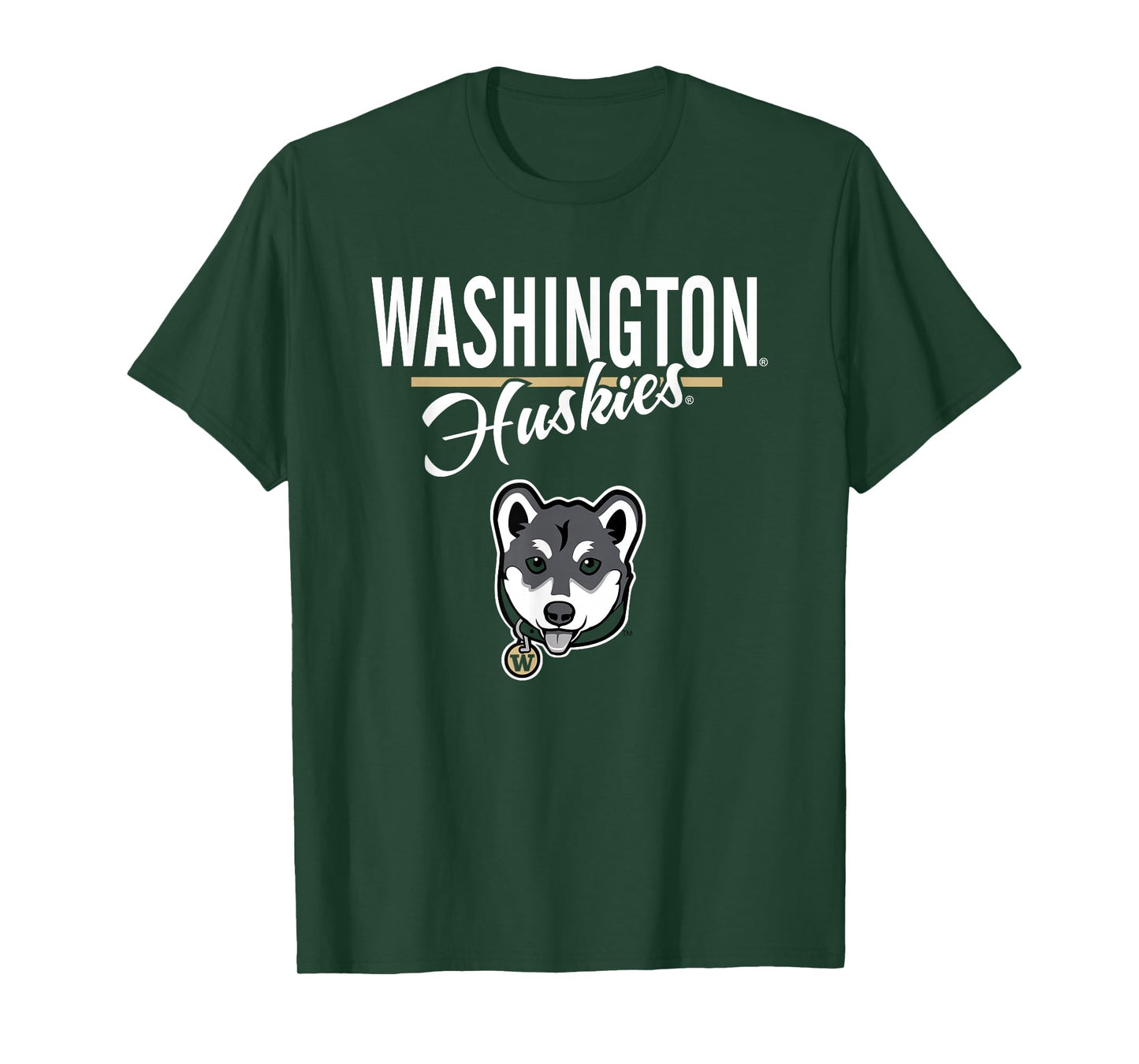 Washington Huskies Dubs Mascot Purple Officially Licensed T-Shirt
