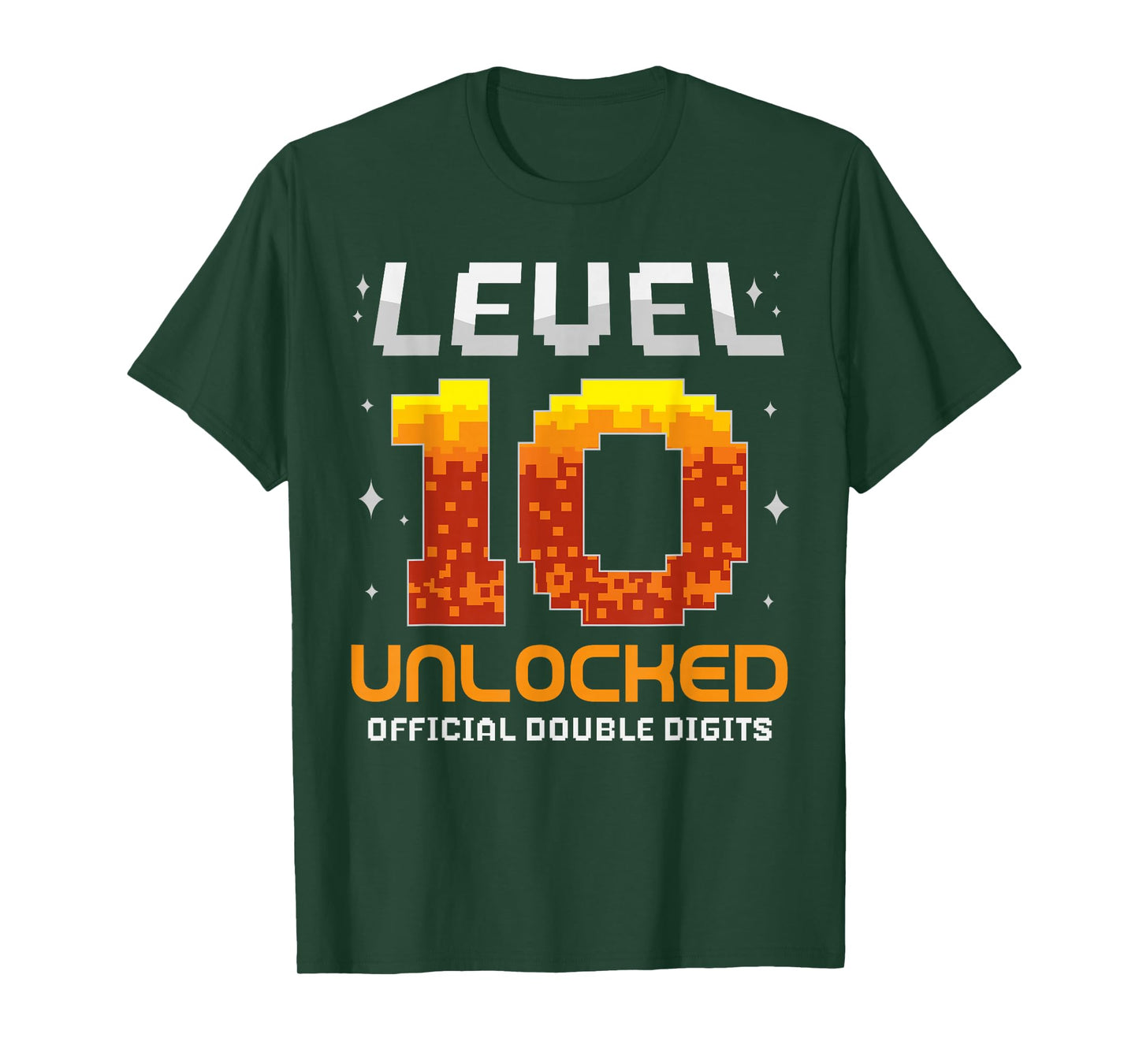 Level 10 Unlocked 10th Birthday Ten Years Old Gamer Gaming T-Shirt