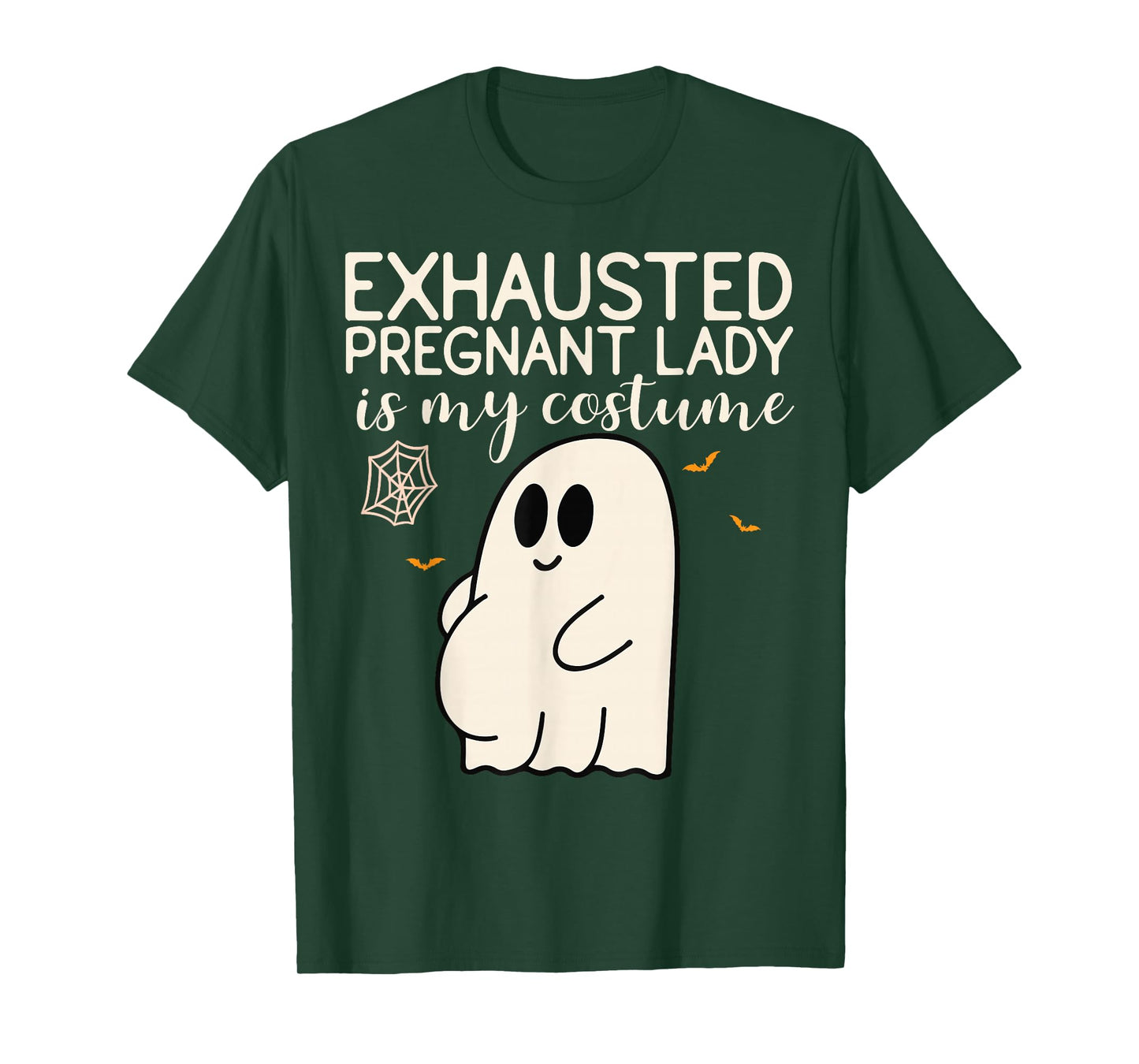 Exhausted Pregnant Lady is My Costume Pregnancy Announcement T-Shirt