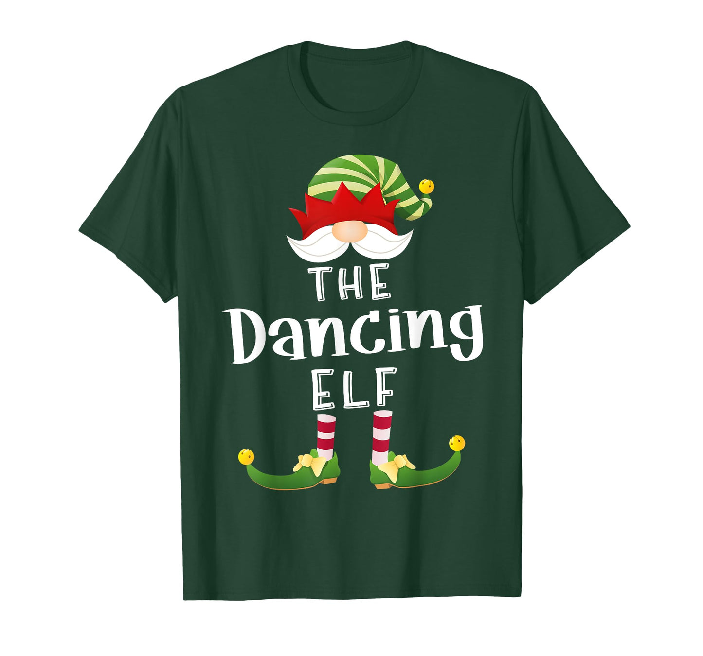 Dancing Elf Group Christmas Funny Pajama Party T-Shirt