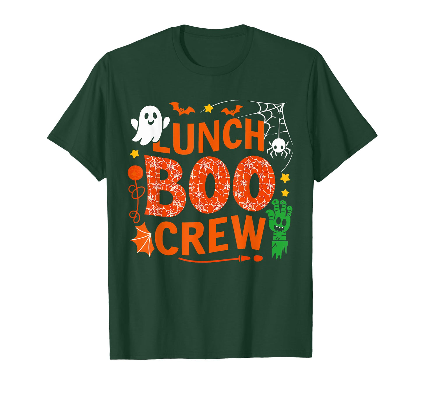 Lunch Lady Boo Crew Cafeteria Halloween Costume Matching T-Shirt