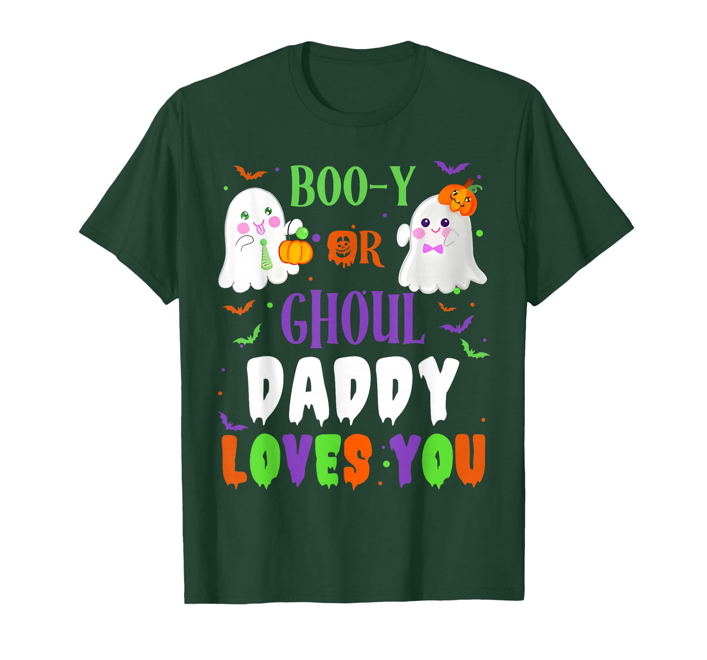 Boo-y Or Ghoul Daddy Loves You Boo Halloween Baby Gender T-Shirt