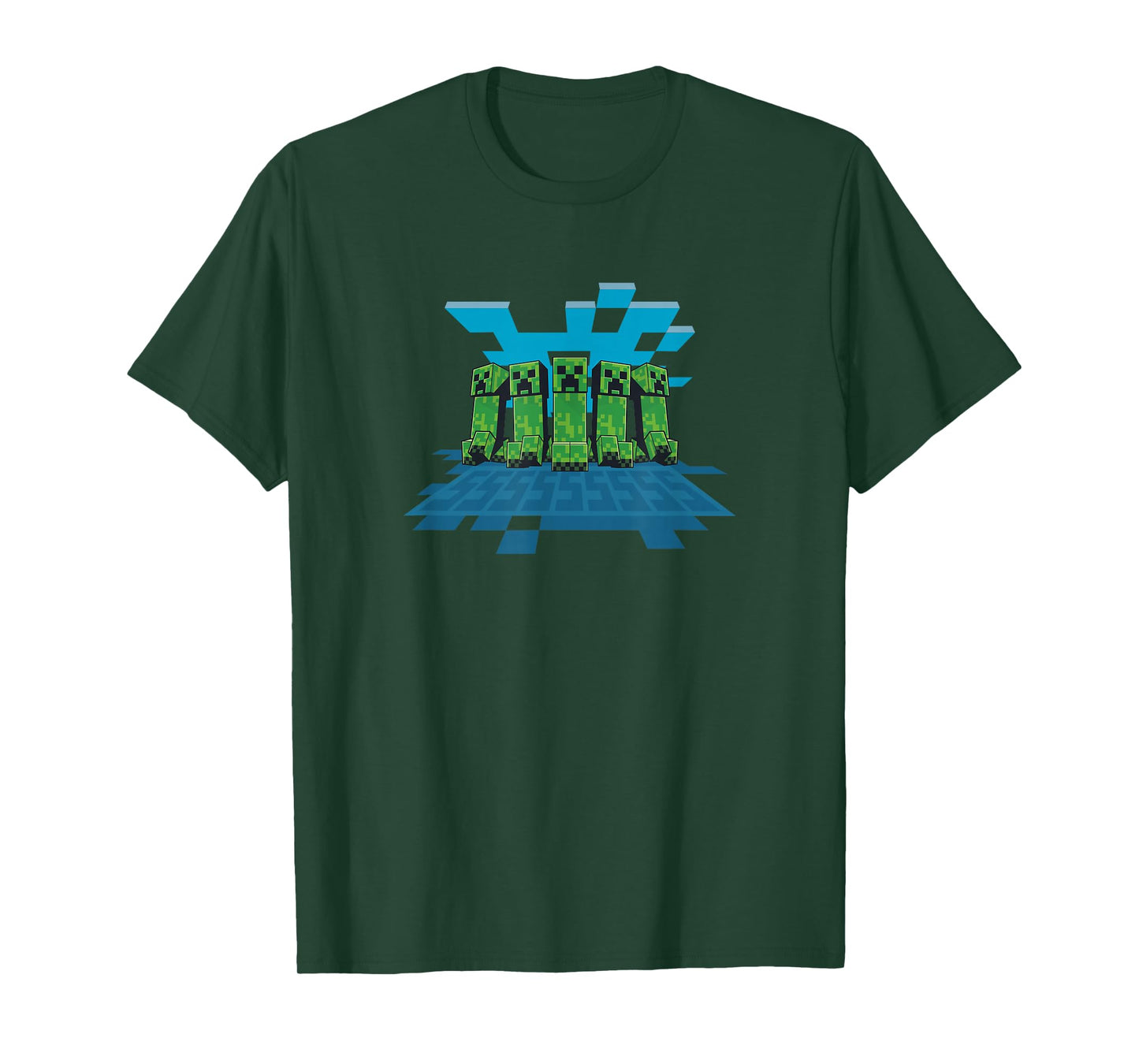 Minecraft Creeper Mob Line Up T-Shirt