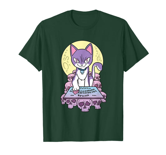 Pastel Goth Cat Ouija Board Voodoo T-Shirt