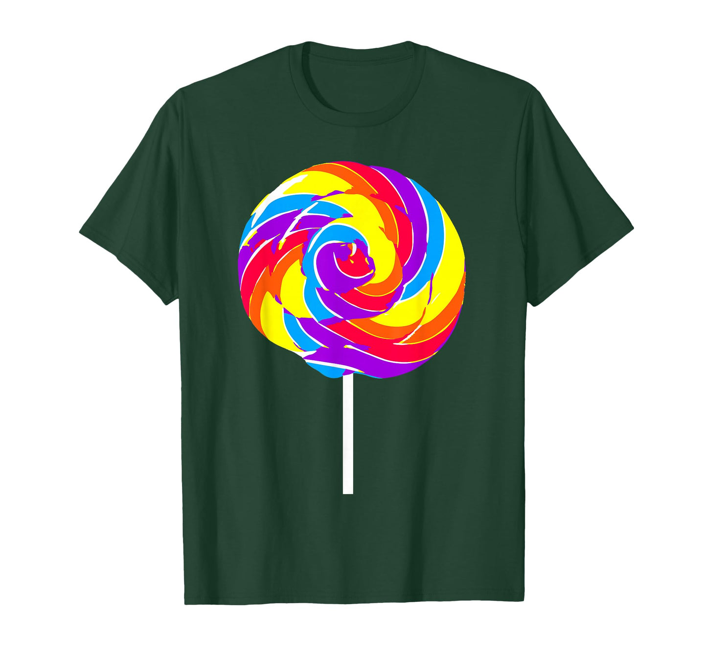 Lollipop Costume Halloween Rainbow Sucker Candy Birthday T-Shirt