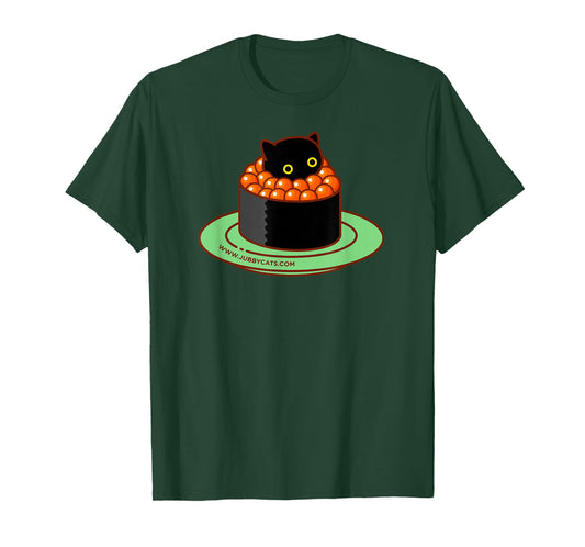 Sushi Cats - IKURA (Salmon Roe) Kawaii, Cute, Japanese Food T-Shirt